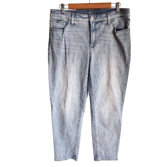 Chicos Jeans Women's Blue 14 R 2.5 So Slimming Girlfriend Slim Leg Ankle Chico's - Picture 1 of 10